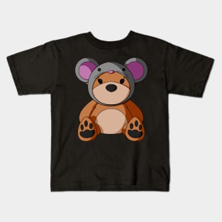 Mouse Hat Teddy Bear Kids T-Shirt